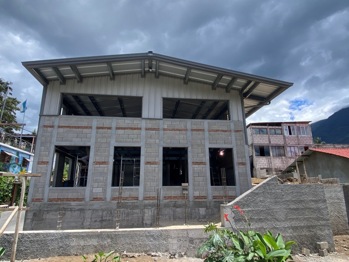 Exterior of the building, facing the lake!