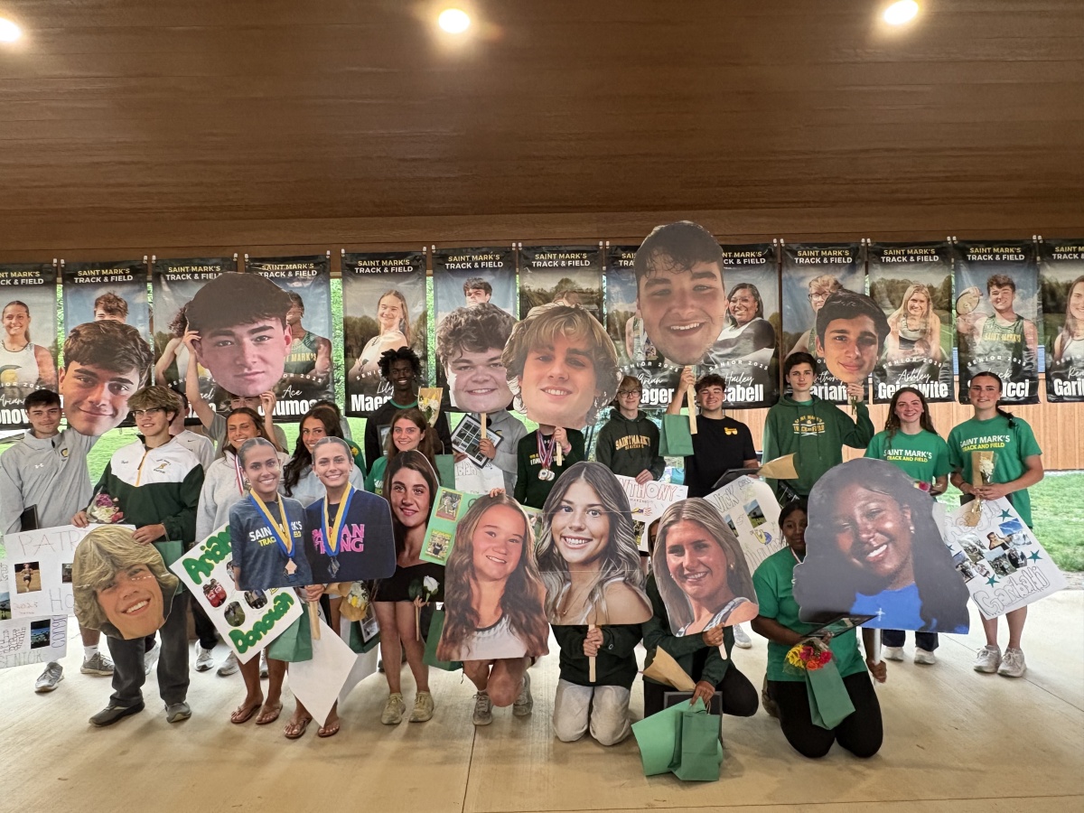 2025 Track Senior Night at the pavillion.