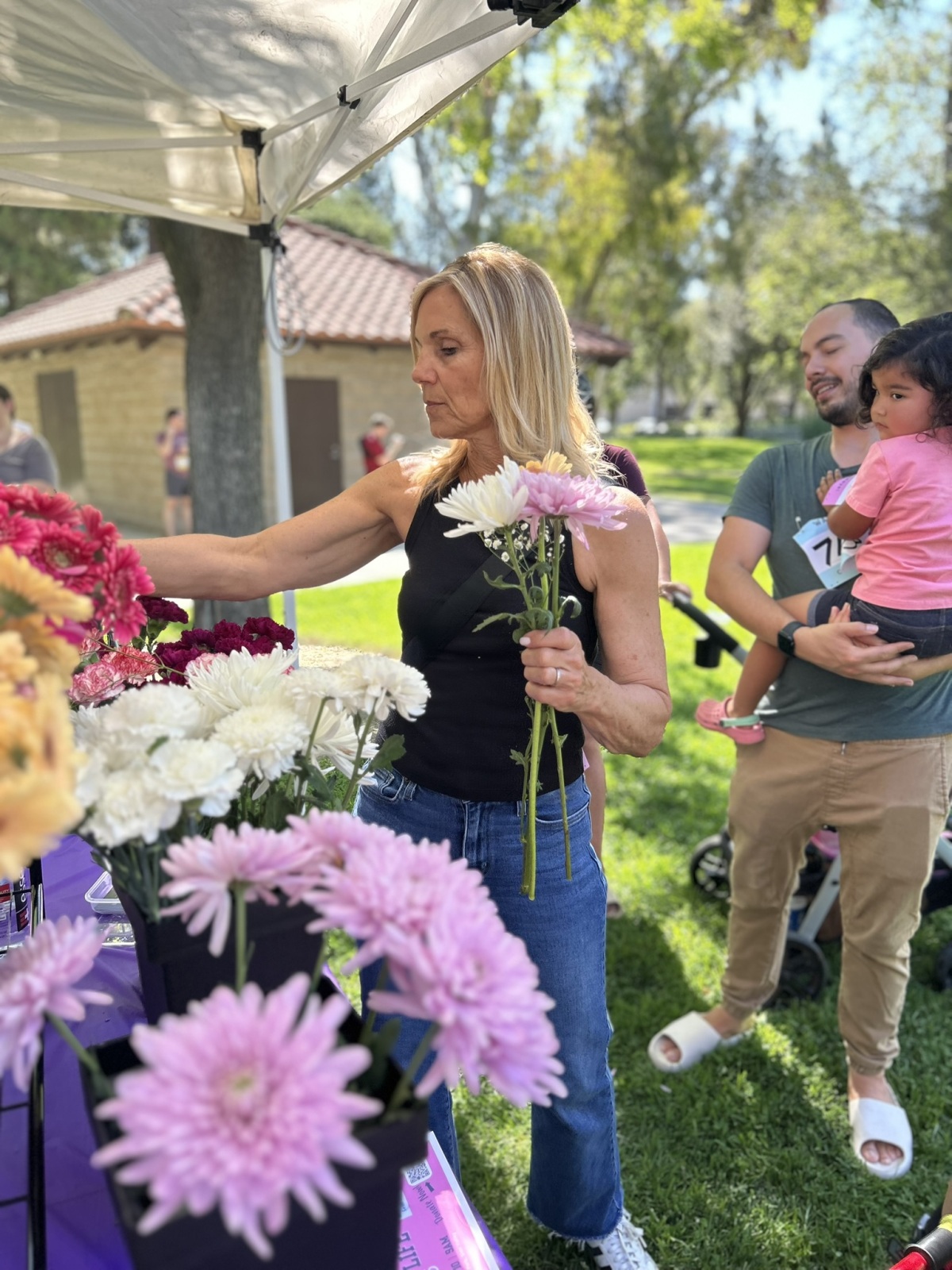 Mother's Day Flower Booth