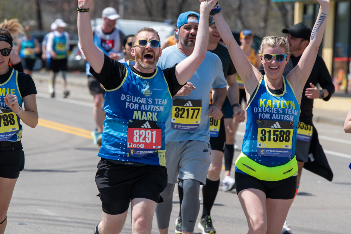 Me and my Boston Marathon running buddy Mark