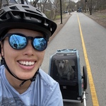 My dog Calvin also experiences bike joy!