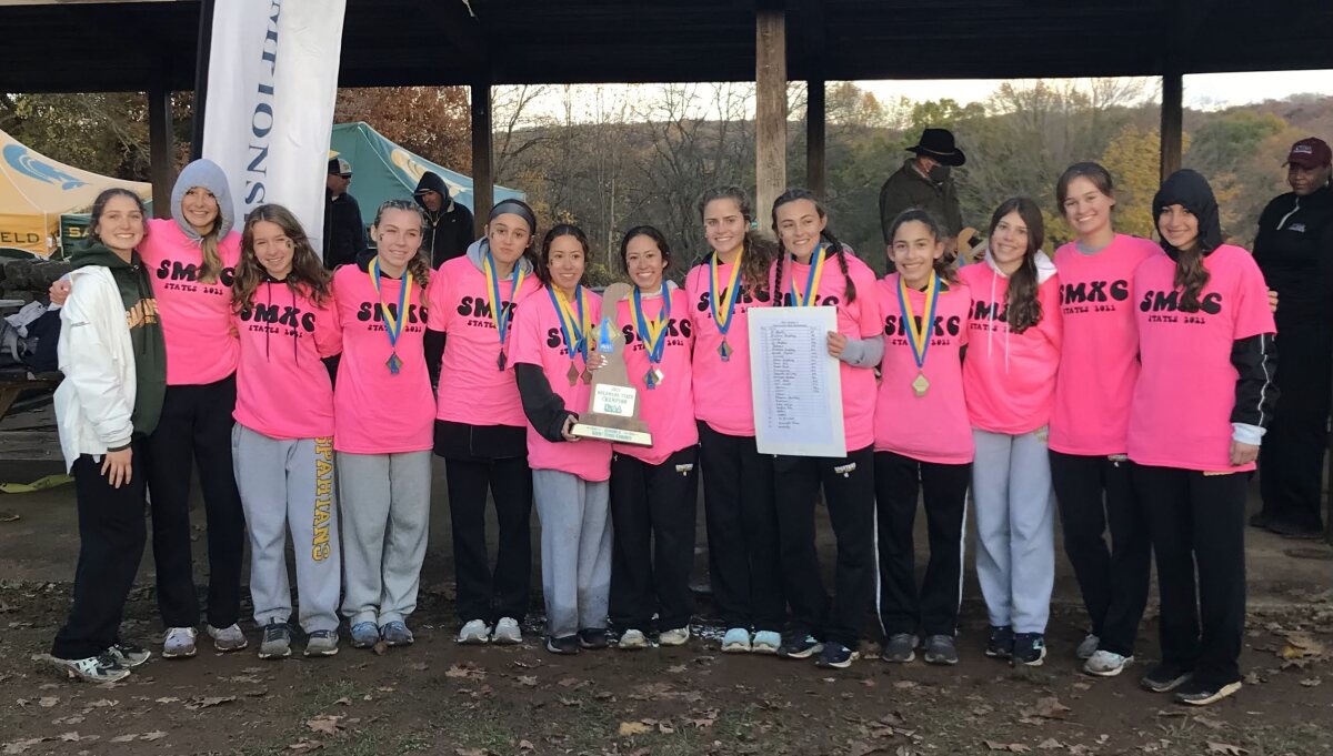 2021 XC State Champions after an undefeated season!