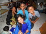 Loving on the kids