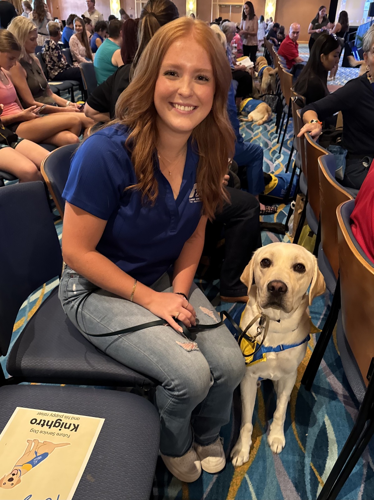 Knighto with his STEP@UCF puppyraiser