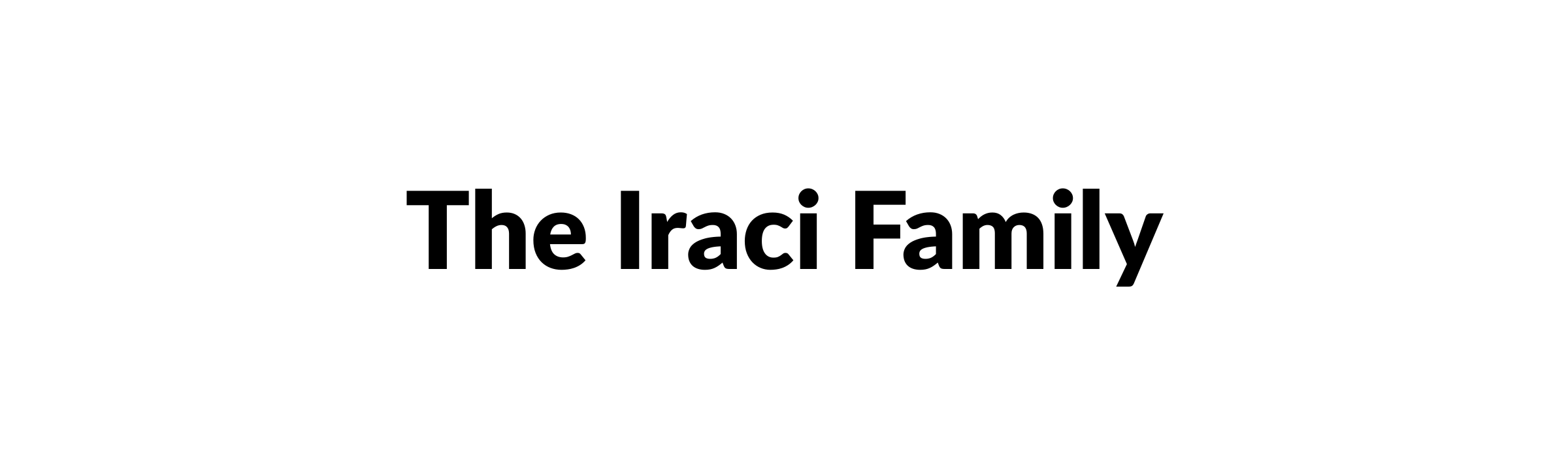 The Iraci Family