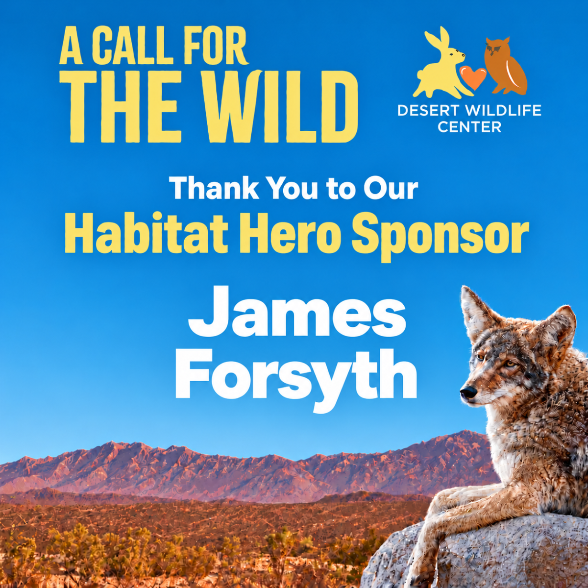 James Forsyth - Habitat Hero Sponsor
