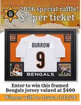 Framed Jersey Raffle!