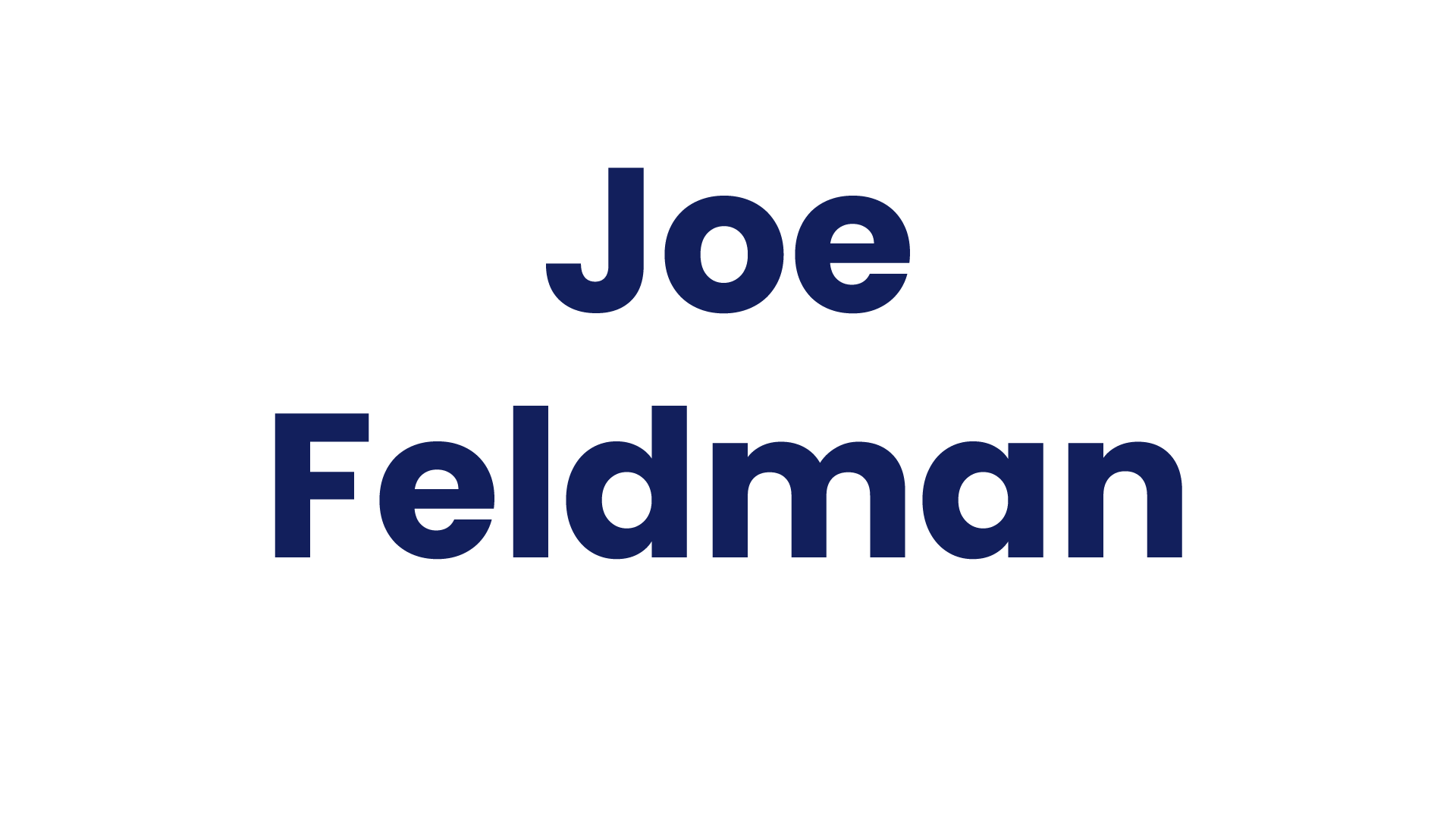 Joe Feldman