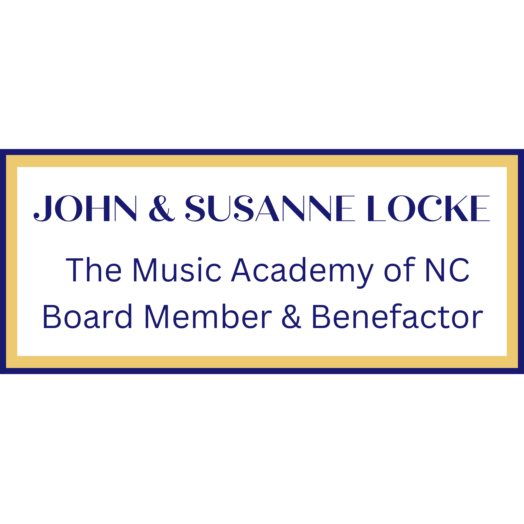 John and Susanne Locke
