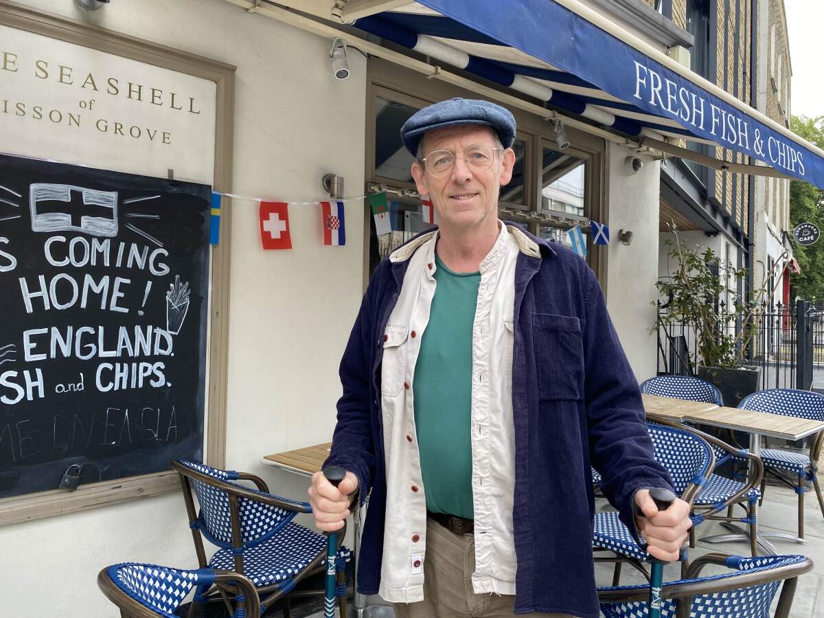 Training for the Grand Canyon Xtreme Hike - In front of Fish and Chip Shop.