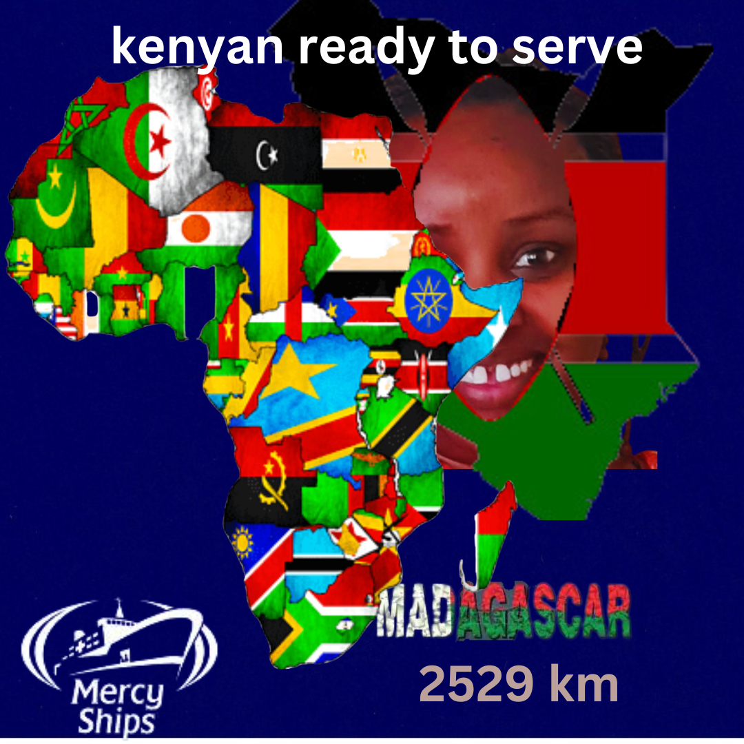 I'm headed 2529 kilometers away from home to serve.