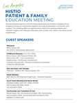 Los Angeles Histio Patient and Family Meeting - Guest Speakers
