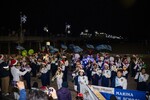 The Marina High School Marching Band brings holiday cheer to the community with performances of beloved seasonal classics.