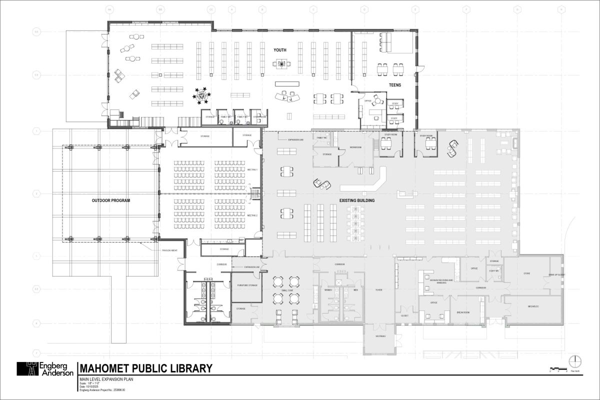 Floor Plan (Existing building in grey)