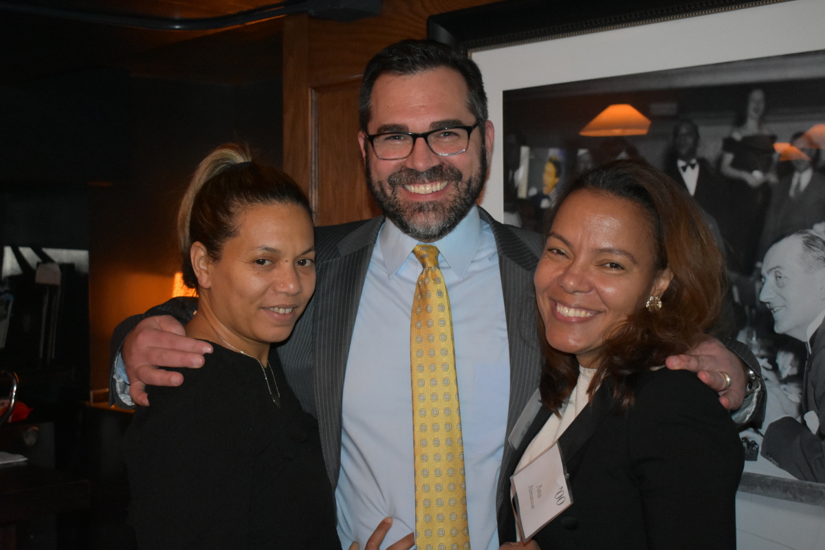 Mallory Harvey '00, Dr. David Brower '98 and '00, Ana Almanzar '00