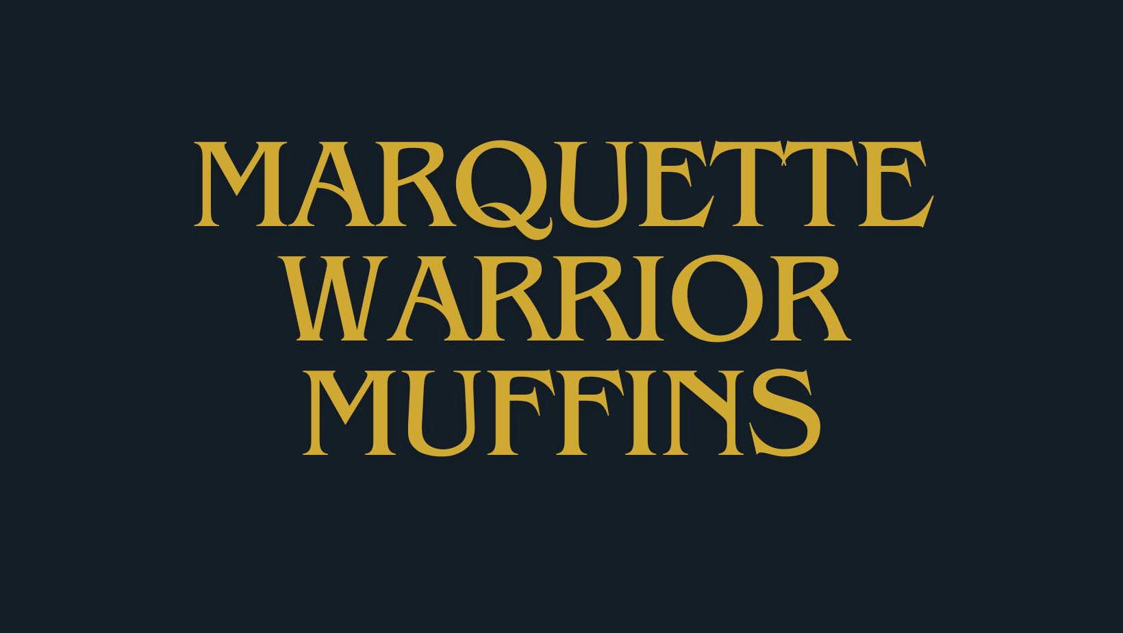 Marquette Warrior Muffins