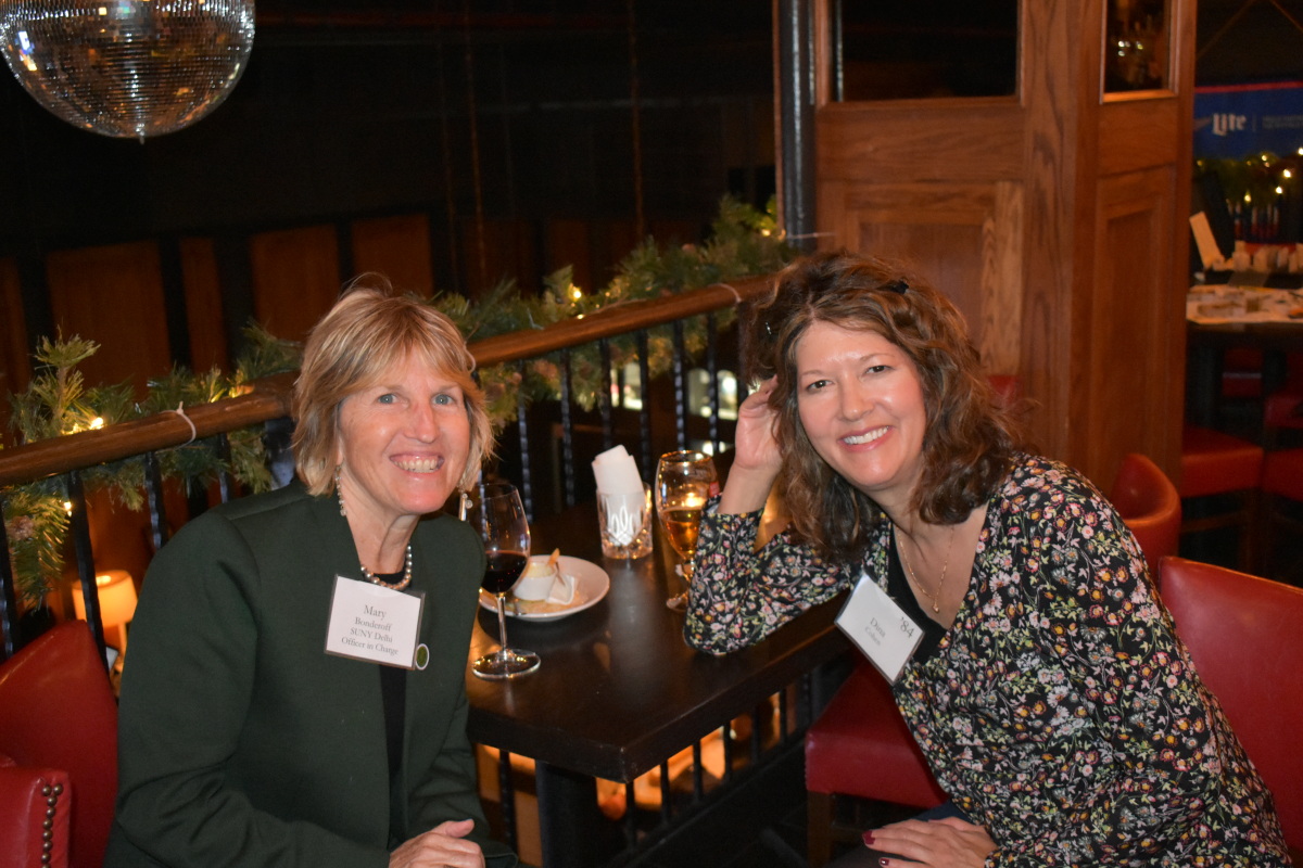 SUNY Delhi President Mary Bonderoff and Dina Cohen '84