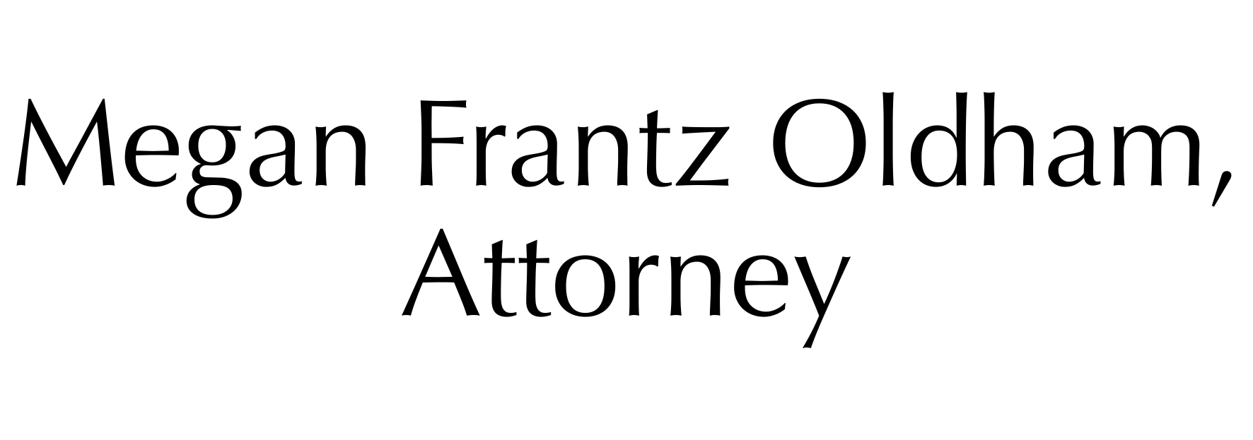 Attorney Megan Frantz Oldham