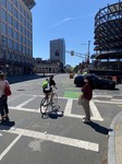 Bike lane on Mass Ave before improvement