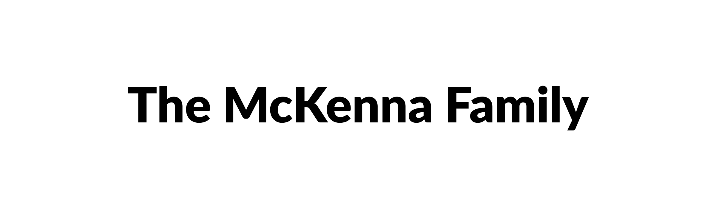 The McKenna Family