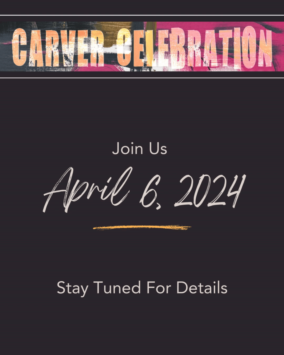 2024 Join Us on Saturday, April 6!