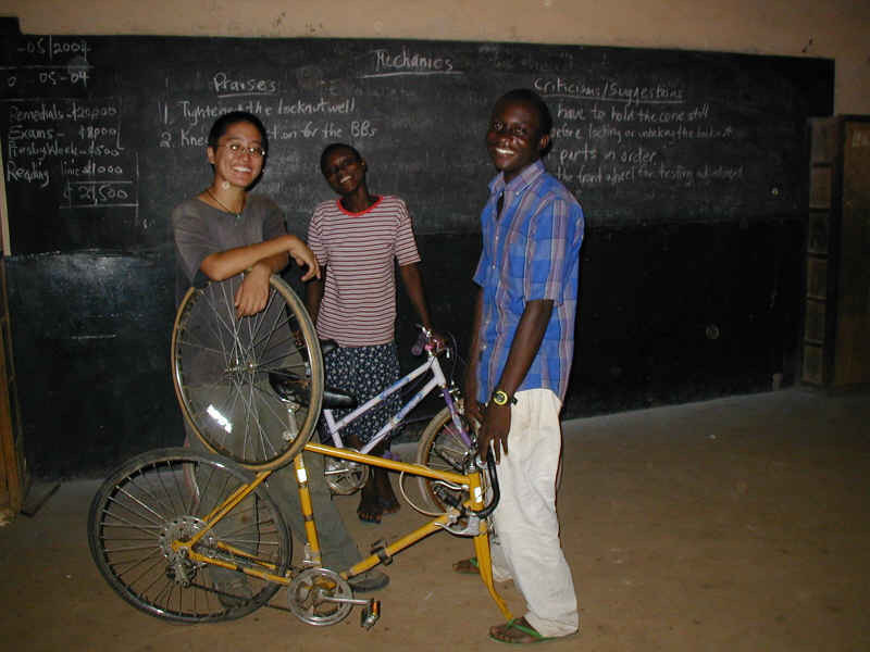 Teaching future EAB teachers in Ghana, 2004