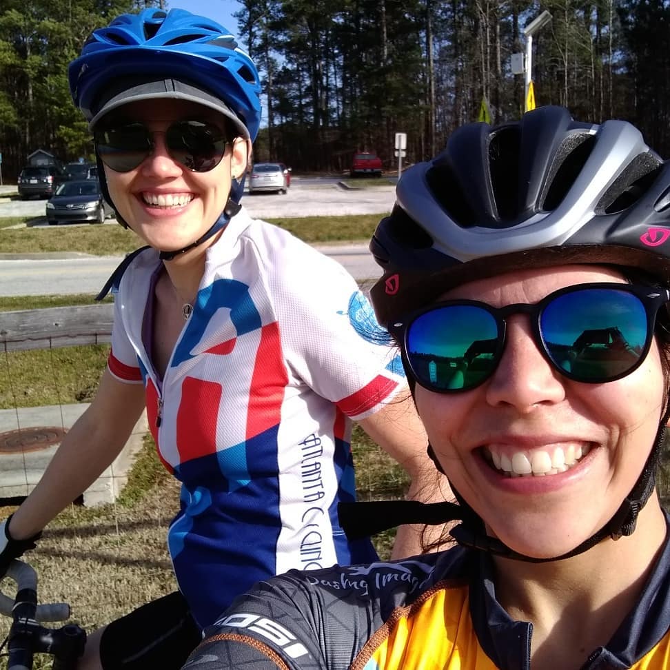 Bike adventures with Atlanta roommie and bff Beena
