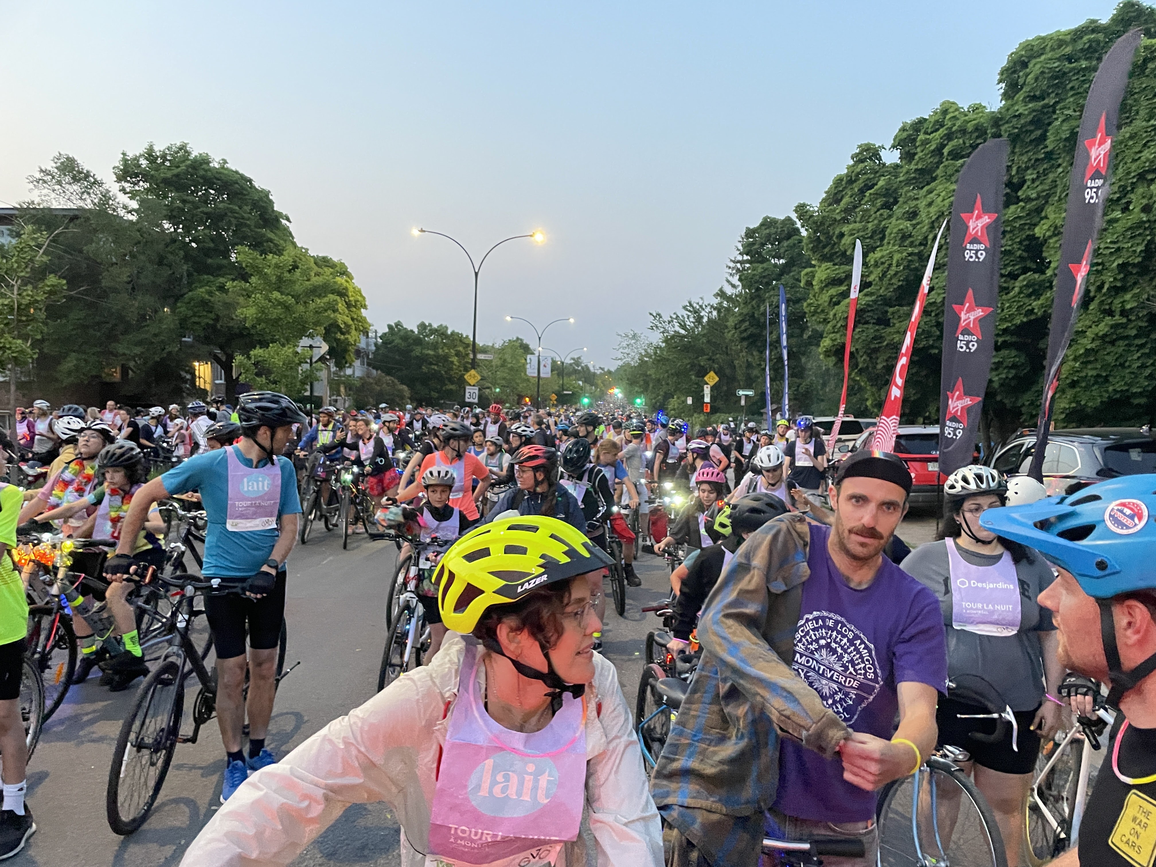 Joining 19,000 cyclists + 2023 Bostreal crew for "Tour la Nuit" in Montreal
