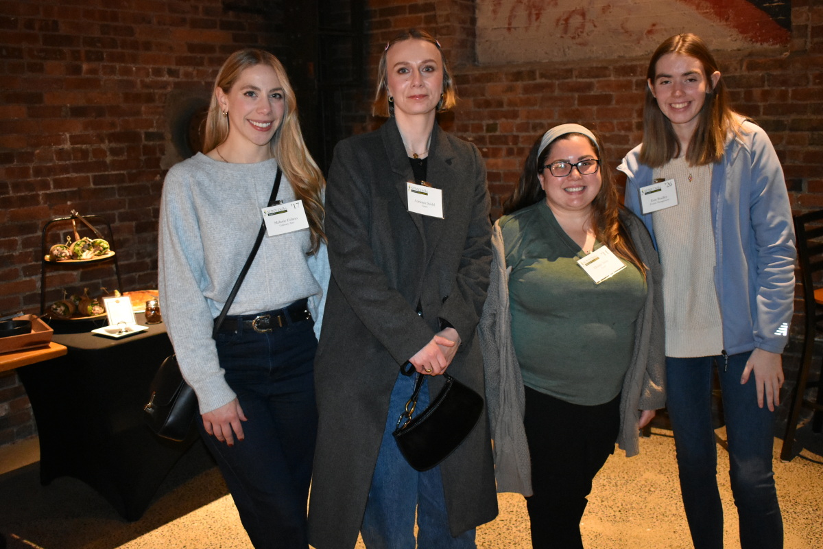 Melanie Felano '17, Adrienne Seidel, Donna Stern, Erin Bradley (future graduate)