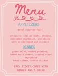 Dinner Menu