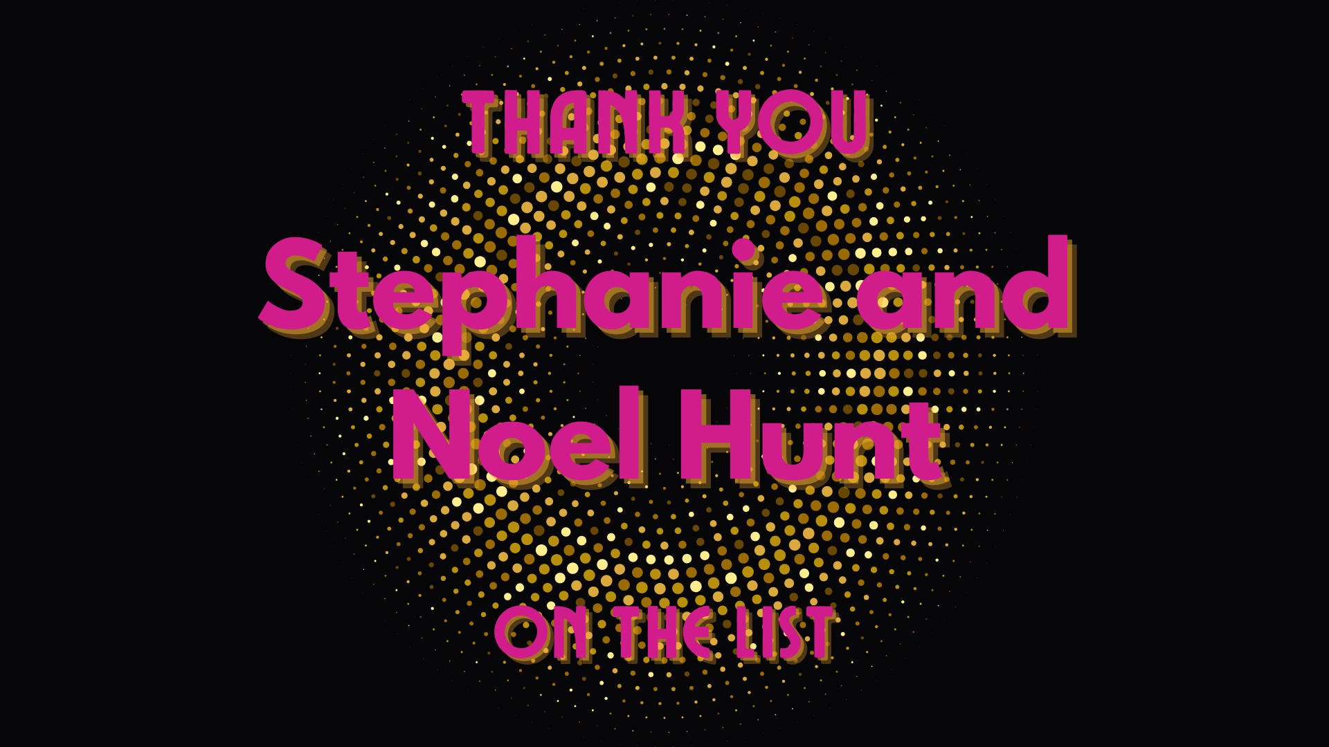 Stephanie and Noel Hunt