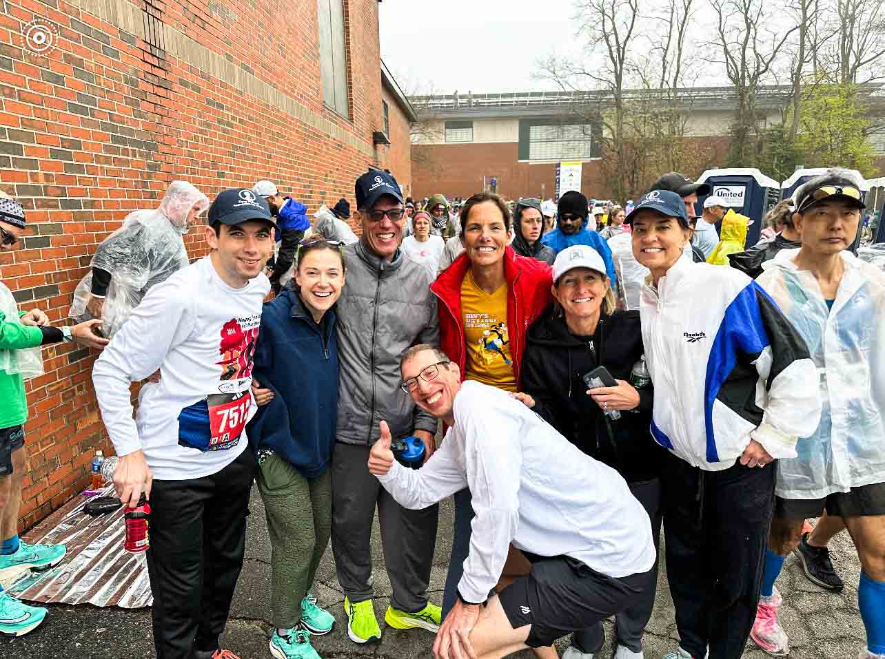 Dougie's Team before the 2023 marathon