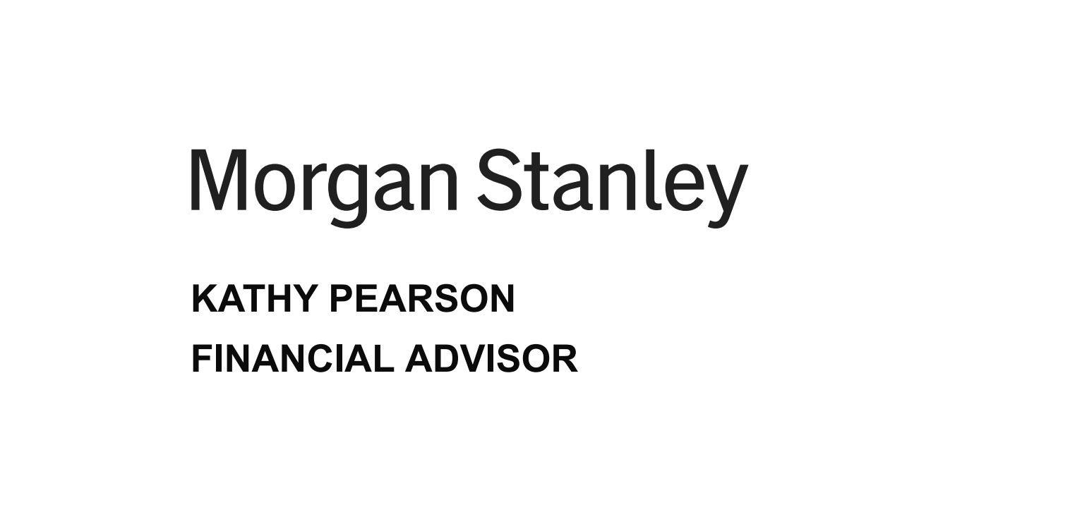 Morgan Stanley - Kathy Pearson