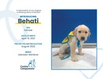 Change of career Behati, named in honor of Alissa