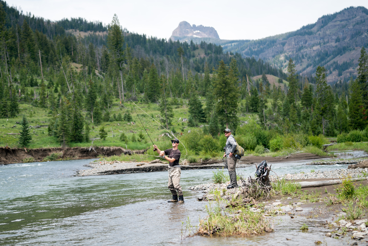 Flyfishing on the North Fork of the Shoshone