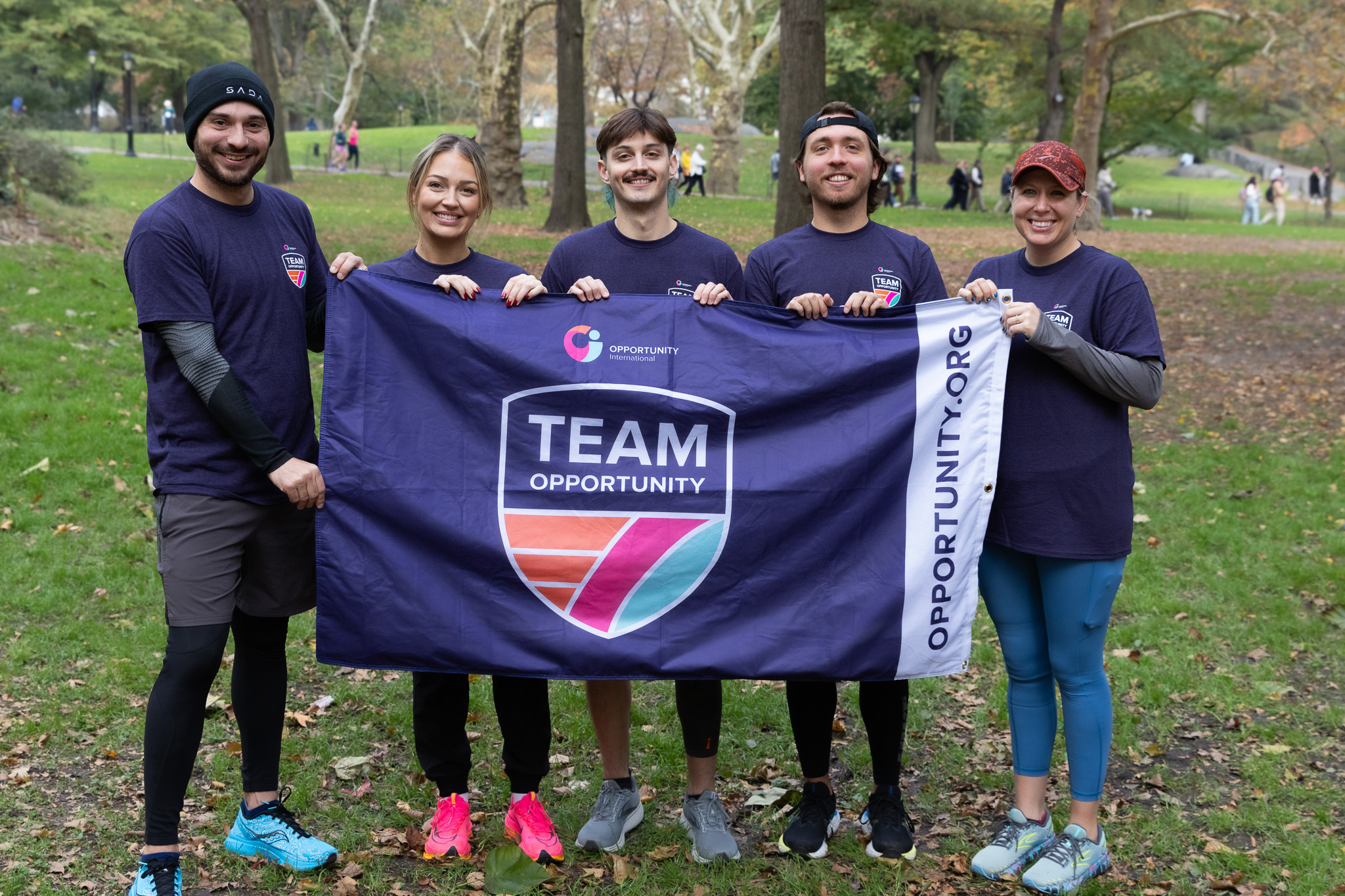 The inaugural members of Team Opportunity after our shakeout run.