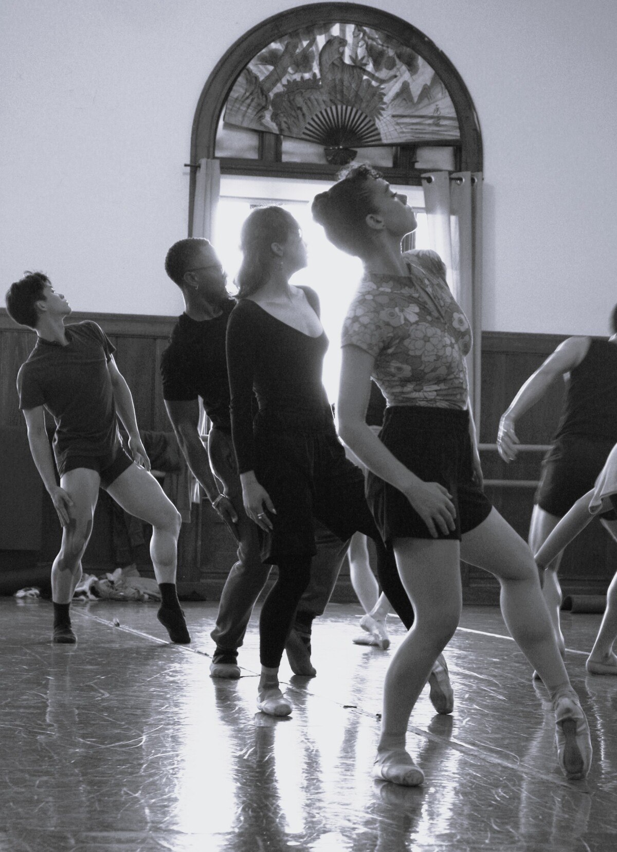 Oakland Ballet rehearsing Angel Island Project. Photo by Judy Tyrus