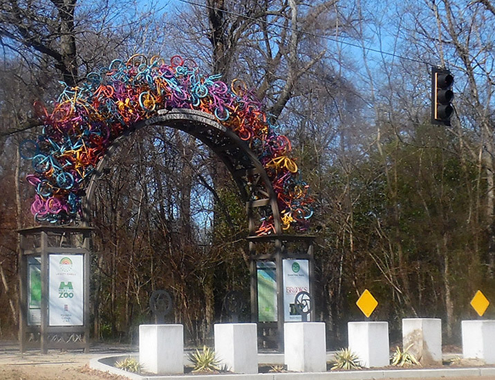 Overton Park Bike Entrance