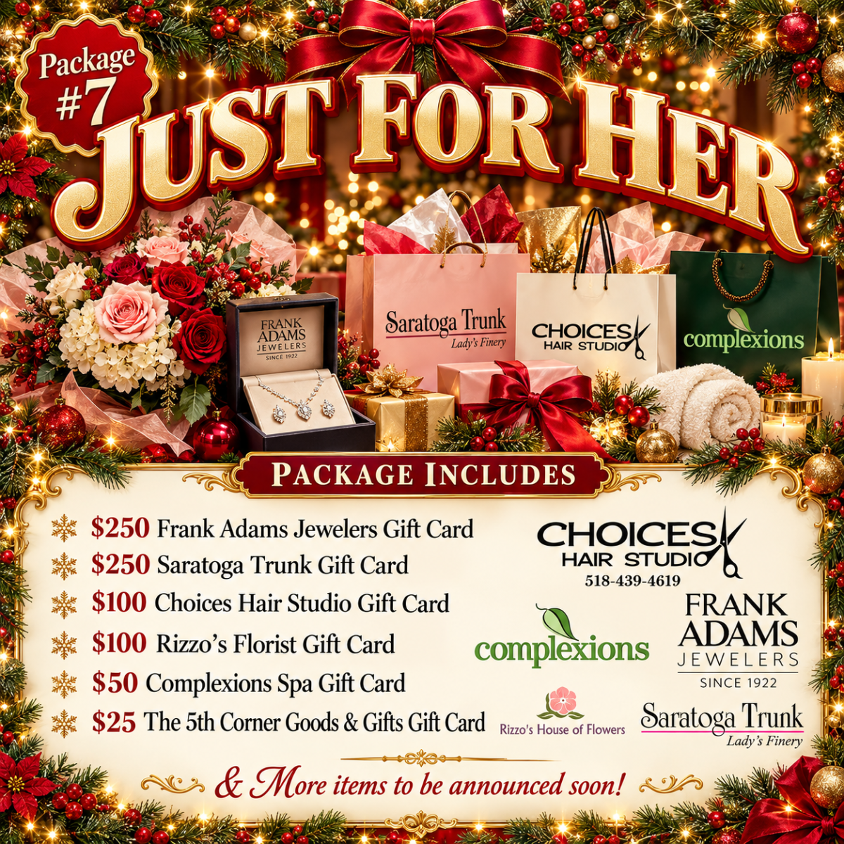 #7 - Just for Her presented by Frank Adams Jewelers and Saratoga Trunk