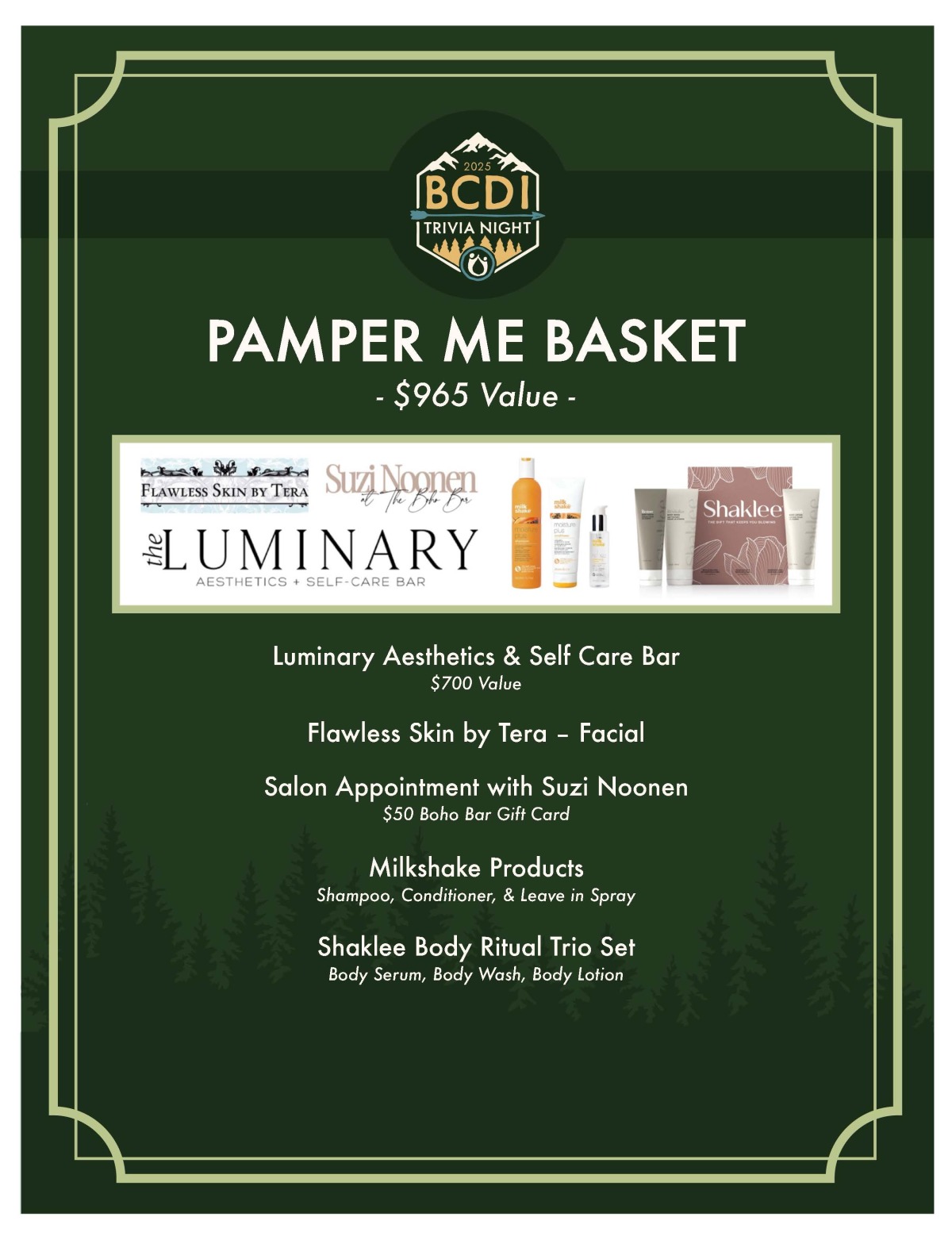 Raffle Item #5: Pamper Me Basket