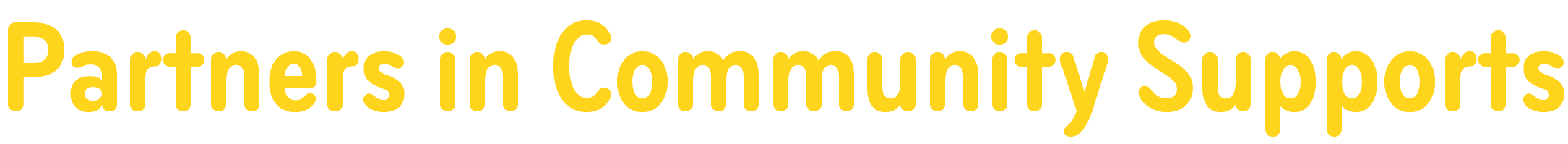 Partners in Community Supports