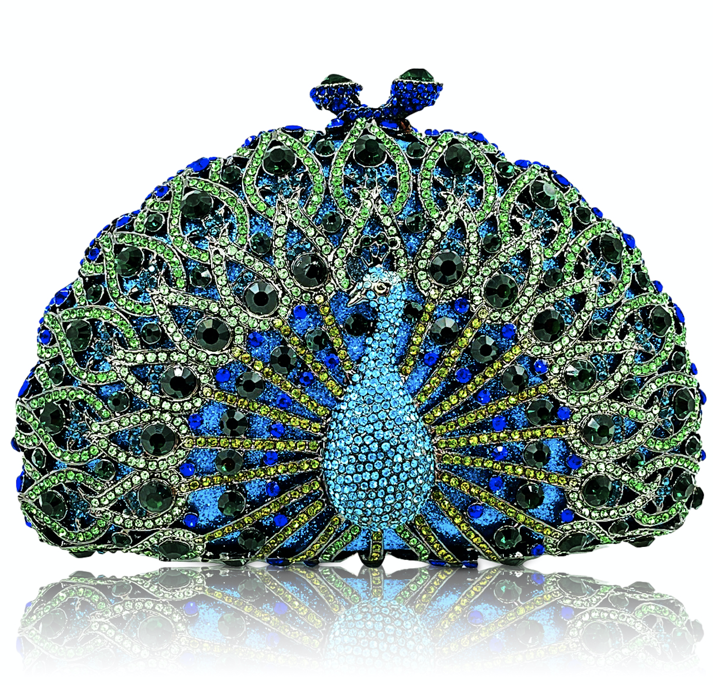 Peacock of Paradise Swarovski Crystal Purse