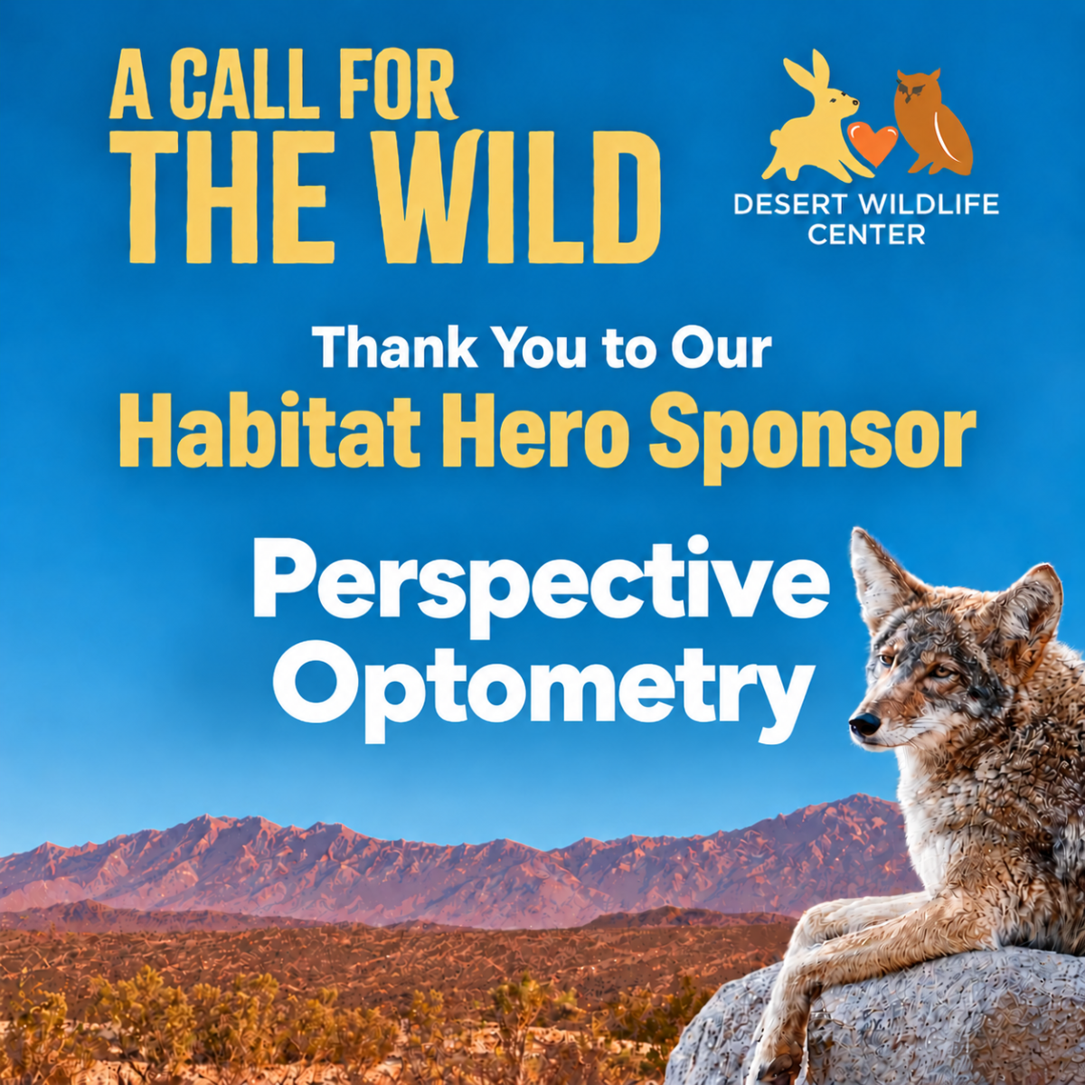 Ribeiro and Perspective Optometry - Habitat Hero Sponsor 
