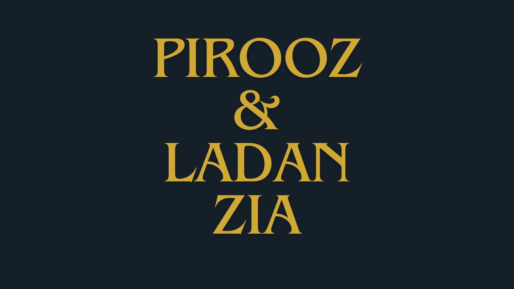 Pirooz & Ladan Zia