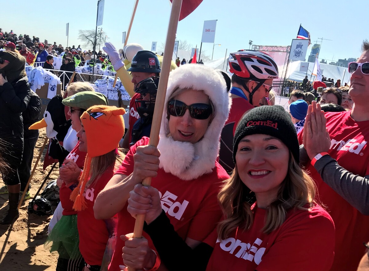 My first plunge in 2018!