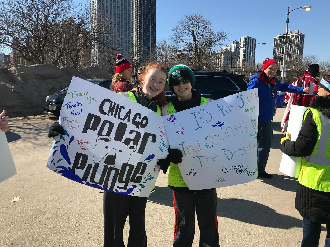 Mareide and Mike cheering the plungers on 2018!!