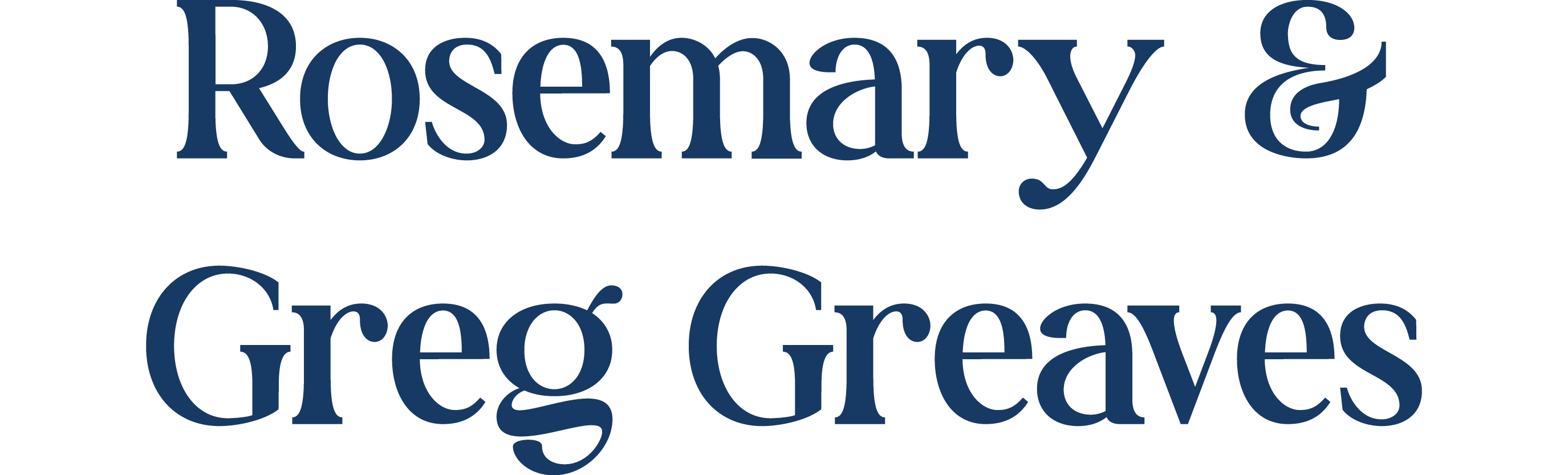 Rosemary & Greg Greaves