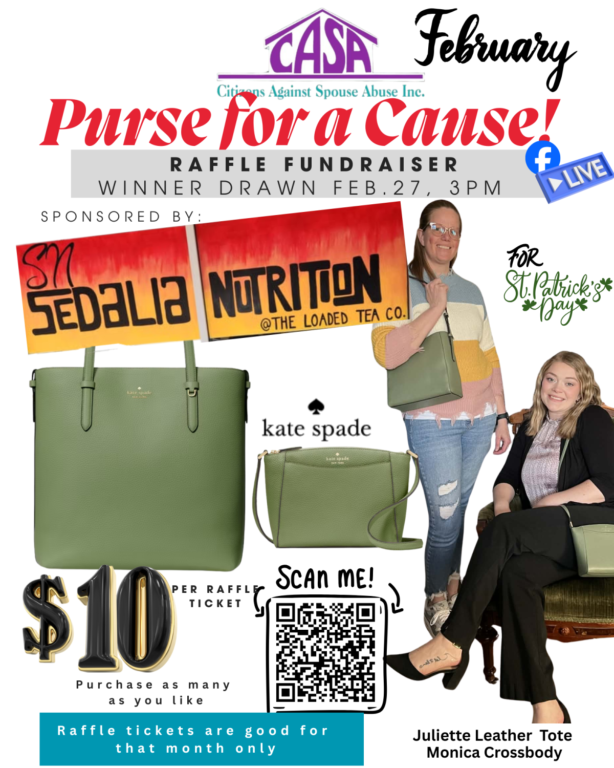 February Purse sponsored by Sedalia Nutrition