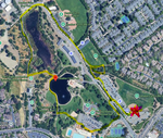 Route Map: Meet at the pink star