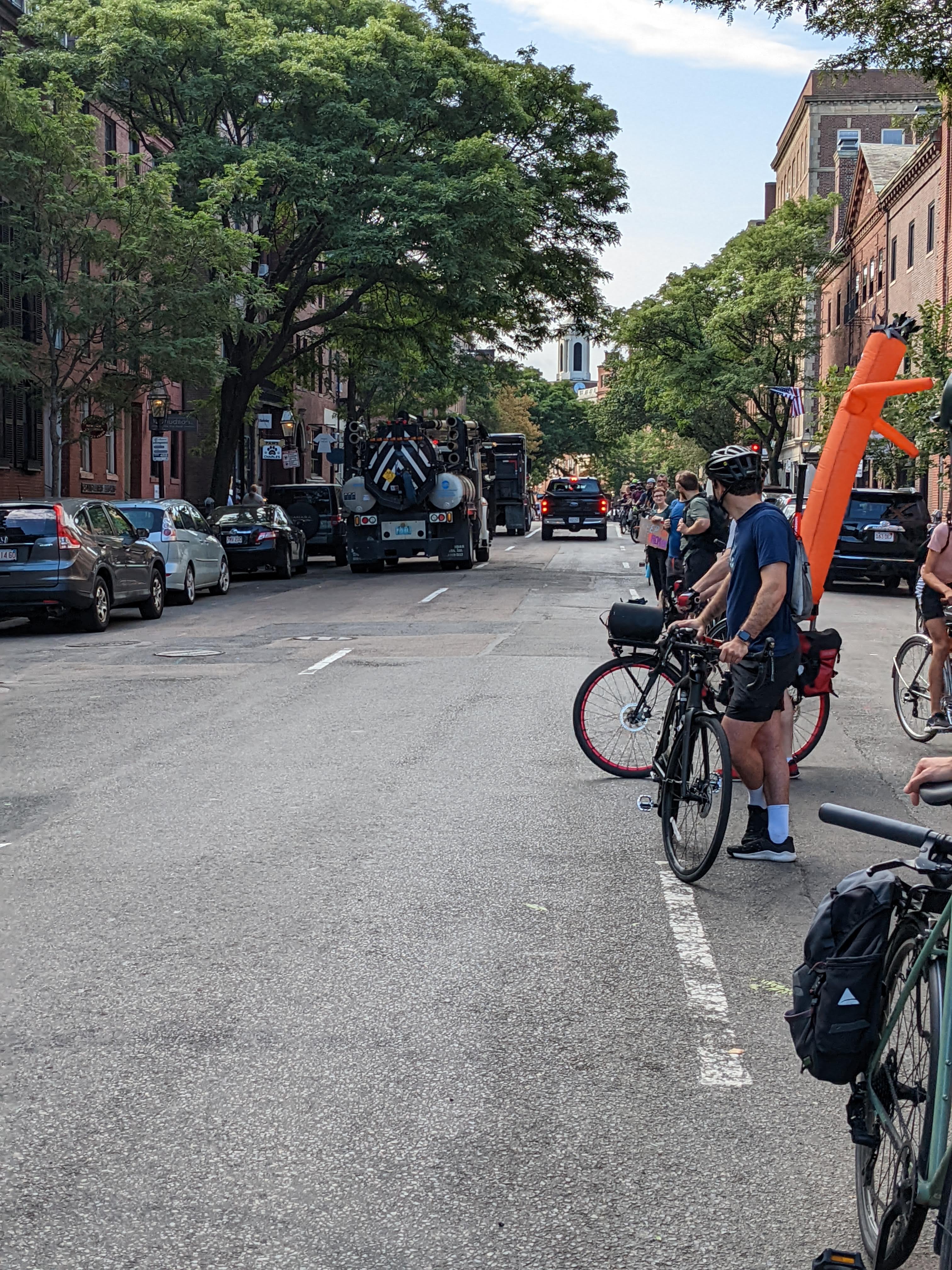 People Protected Bike Lane